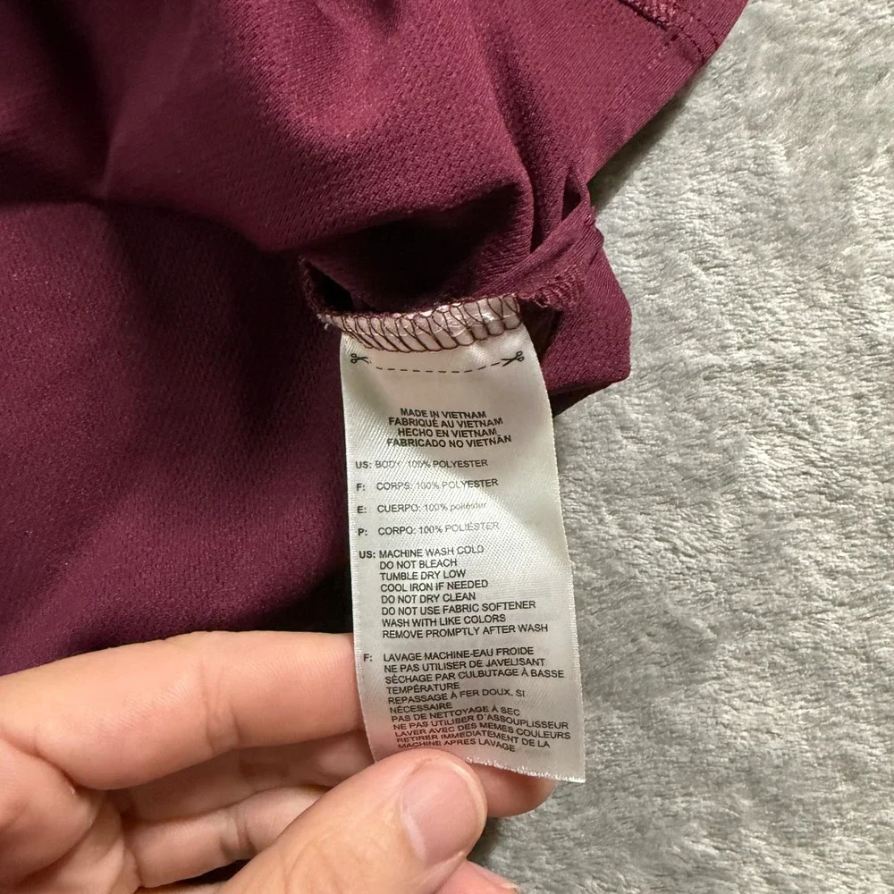 Adidas Golf Polo Shirt Athletic Training Bulldog Logo Maroon 3XL